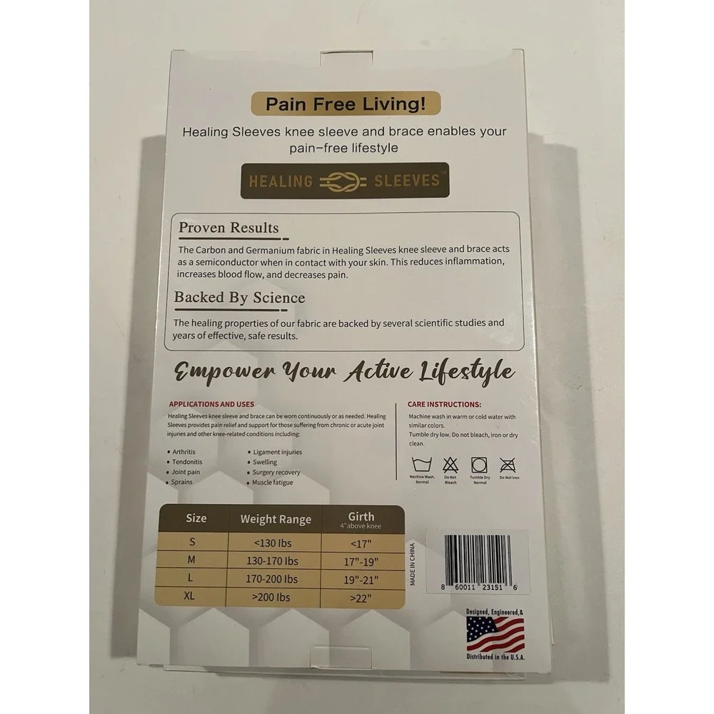 Knee compression sleeve size medium soft Arthritis Pain Meniscus Tear‎ ACL Joint